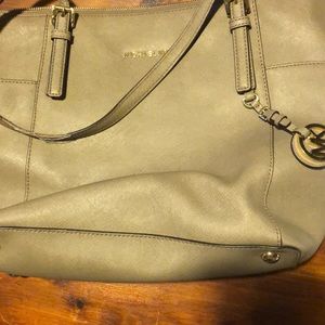 Michael Kors Jet Set Fawn colored bag.